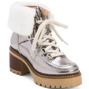 Free People Cozy Jasper Hiker Ankle Boots in Pale Pewter